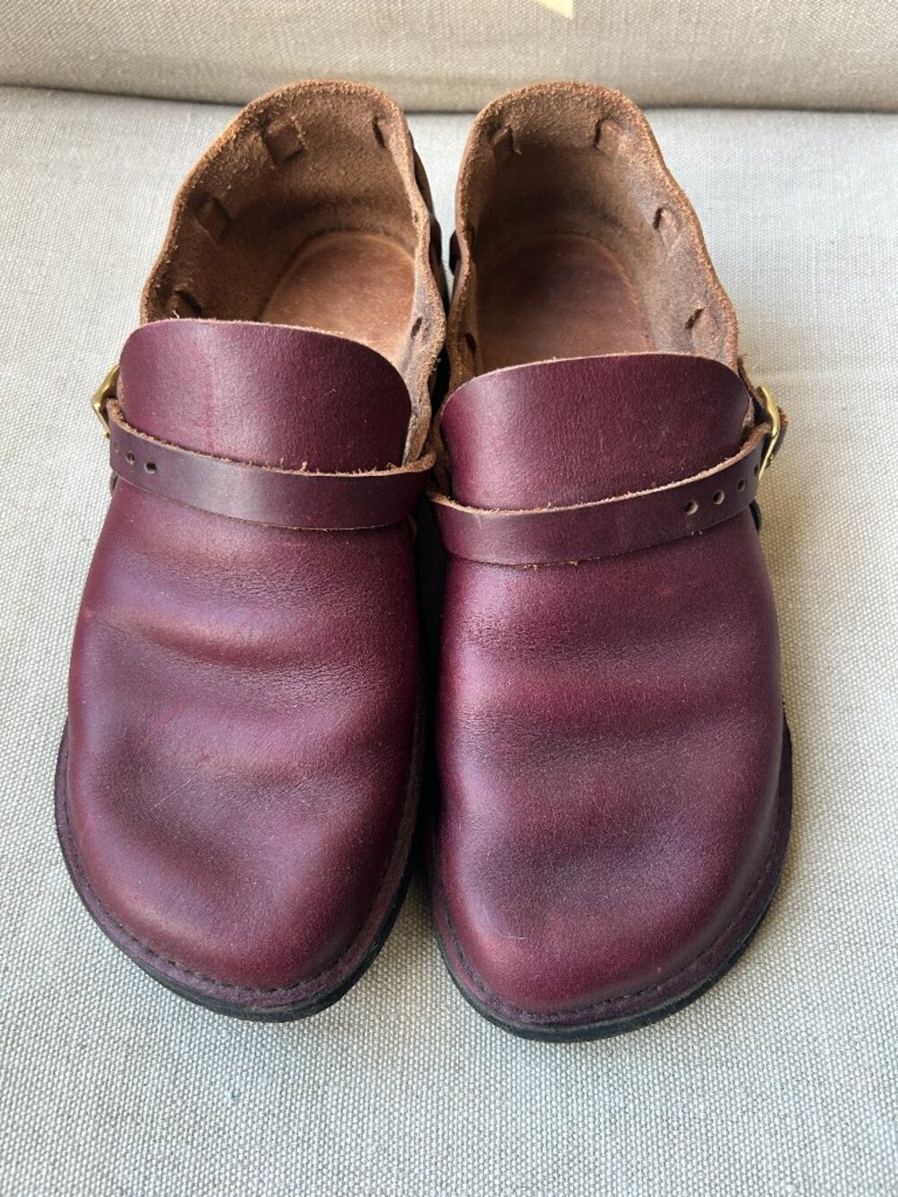 Aurora Shoe Co Middle English Burgundy 7.5